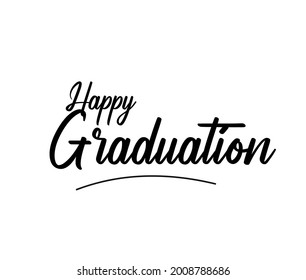 
happy graduation writing typography design