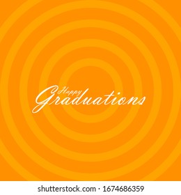 happy graduations, beautiful greeting card background or banner with classic theme. design illustration