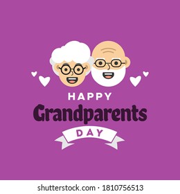 Happy Grandparent Day Vector Design Illustration For Celebrate Moment