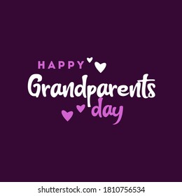 Happy Grandparent Day Vector Design Illustration For Celebrate Moment