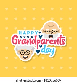 Happy Grandparent Day Vector Design Illustration For Celebrate Moment