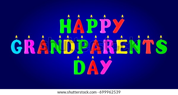 Download Happy Grandparents Day Banner Letters Form Stock Vector Royalty Free 699962539