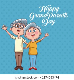 Happy grandparents day card