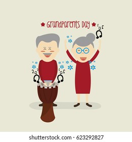 Happy Grandparents day card