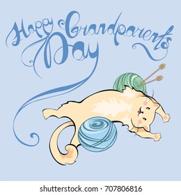 Happy Grandparents Day 
Cat Playing With Clew
