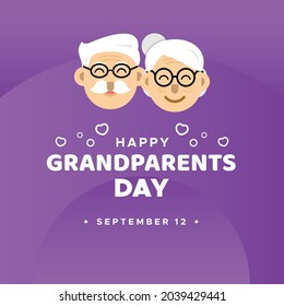Happy Grandparents Day Design Background For Greeting Moment