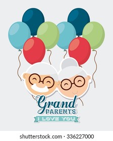 happy grandparents day design, vector illustration eps10 graphic 