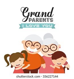 Happy Grandparents Day Design, Vector Illustration Eps10 Graphic 