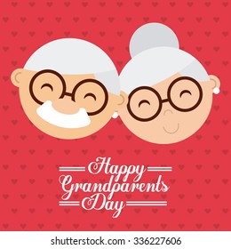 happy grandparents day design, vector illustration eps10 graphic 