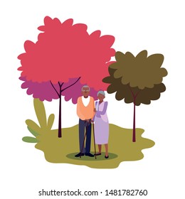 happy grandparents day flat design