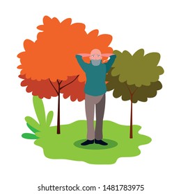 happy grandparents day flat design