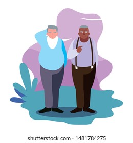 happy grandparents day flat design