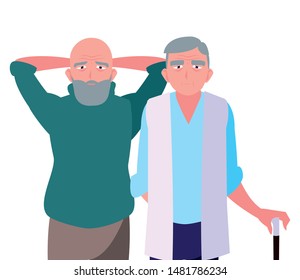 happy grandparents day flat design