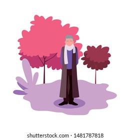 happy grandparents day flat design