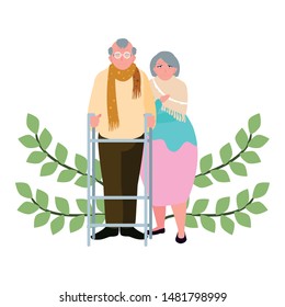 happy grandparents day flat design