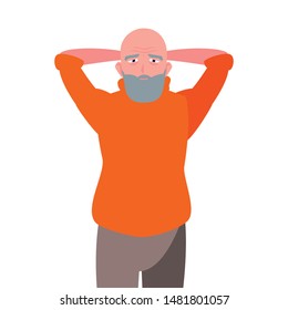 happy grandparents day flat design