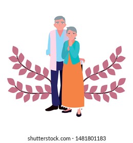 happy grandparents day flat design