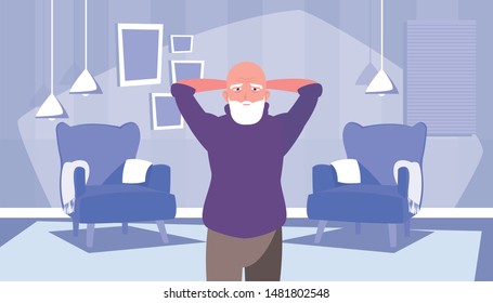 happy grandparents day flat design