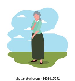happy grandparents day flat design
