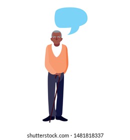 happy grandparents day flat design