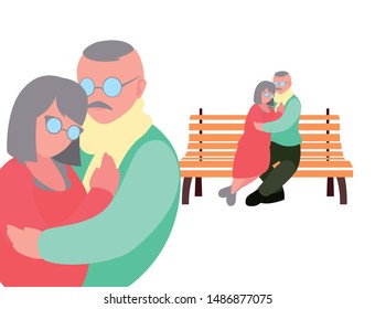 happy grandparents day flat design