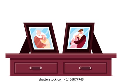 happy grandparents day flat design
