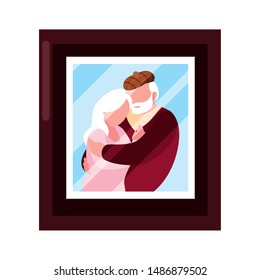 happy grandparents day flat design