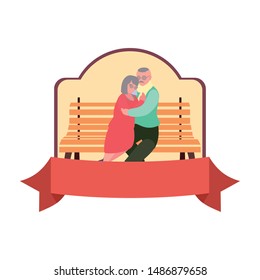 happy grandparents day flat design