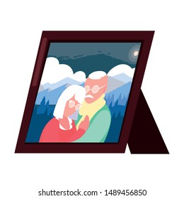 happy grandparents day flat design