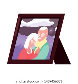 happy grandparents day flat design