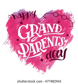 Happy Grandparents Day Gift Card Grandpa Stock Vector Royalty Free 477482965