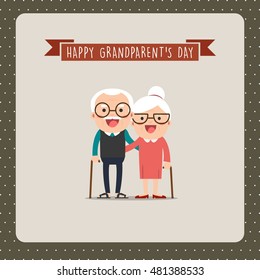Happy Grandparents Day, greeting card
