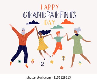 Happy Grandparents Day Illustration