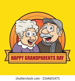 Happy Grandparents Day Illustration Vector