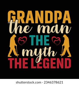 Happy grandparents day t-shirt design.