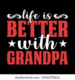Happy grandparents day t-shirt design.
