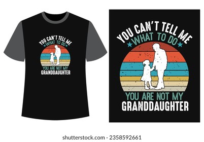 Happy grandparents day t-shirt vector, funny vintage grandparents day t shirt design