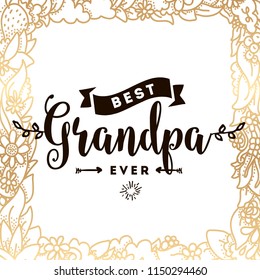 Happy Grandparents day. Typography. logo design. Usable for greeting card, flyer, poster, banner or t-shirt.