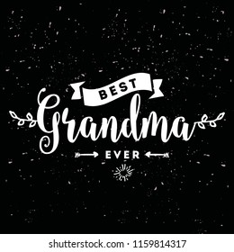 Happy Grandparents day. Typography. logo design. Usable for greeting card, flyer, poster, banner or t-shirt.