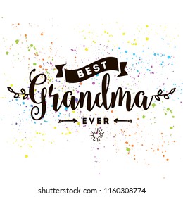 Happy Grandparents day. Typography. logo design. Usable for greeting card, flyer, poster, banner or t-shirt.