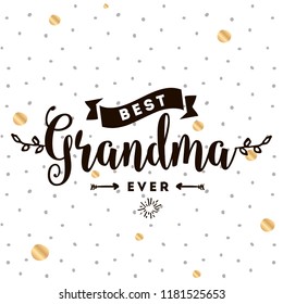 Happy Grandparents day. Typography. logo design. Usable for greeting card, flyer, poster, banner or t-shirt.
