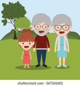 happy grandparents design 