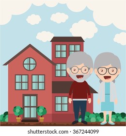 happy grandparents design 