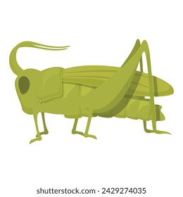 Happy grasshopper icon cartoon vector. Art nature insect. Small creature