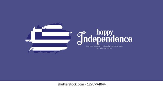 Happy Greece Independence Day Vector Template Design Illustration