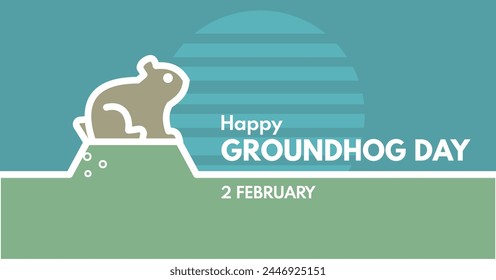 Happy Groundhog Day  - banner