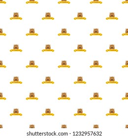 Happy groundhog day pattern seamless vector repeat for any web design