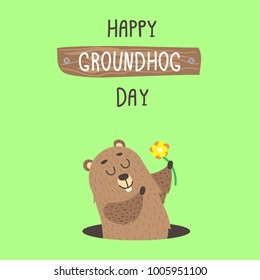 happy groundhog day. spring. groundhog. 