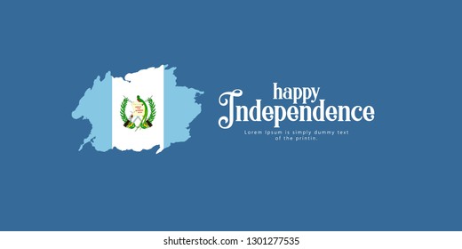 Happy Guatemala Independence Day Vector Template Design Illustration