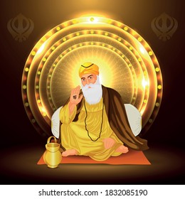 Feliz Gurpurab, Guru nanak jayanti y Guru prakash celebración del nacimiento del primer Guru Sikh.